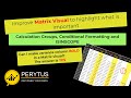 Improve matrix visual by using calculation groups, conditional formatting, and ISINSCOPE - Power BI
