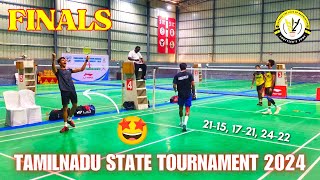 MD FINALS | SANTHOSH/NAVIN vs VIMALRAJ/MAURYAN | TN STATE SENIOR BADMINTON TOURNAMENT 2024 - CHENNAI