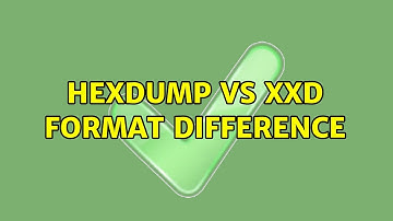 hexdump vs xxd format difference (2 Solutions!!)