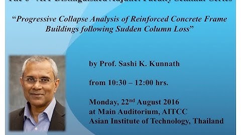 “Progressive Collapse Analysis of Reinforced Concrete Frame Buildings following Sudden Column Loss”
