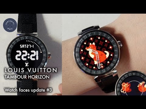 Louis Vuitton Tambour Horizon Smartwatch: Watch faces update #3 (WSS18 & CNY18) - YouTube
