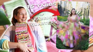 I Made a Massive Patchwork Dress Out of Fabric Quarters