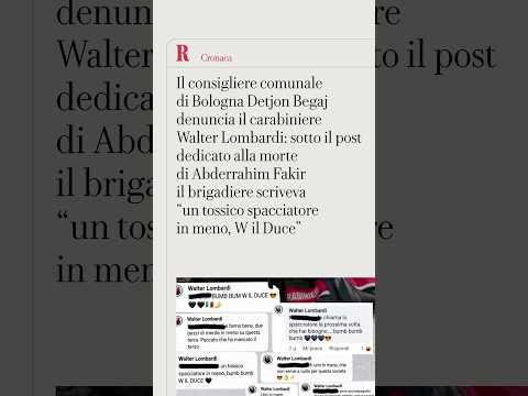 Video Denucia al carabiniere Walter Lombardi per i commenti riguardanti la morte di Fakir