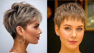Undercut pixie Haircuts for women over 50 | Pinterest pixie hair cuts 2025 | Boy cut for girls md