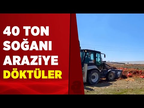 Aksaray'da 40 ton soğanı çürüttüler