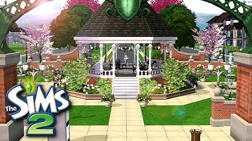 GREENWOOD TOWN SQUARE 🏛️ Building Greenwood Valley || The Sims 2 Speed Build