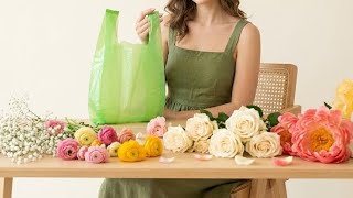 Waste material craft ideas/ Best out of waste/ waste polythene reuse ideas #diy #bestoutofwaste 