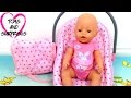 Видео про куклу Baby Born игрушки для девочек Собираем сумку Мамы для прогулок с малышом Baby Doll