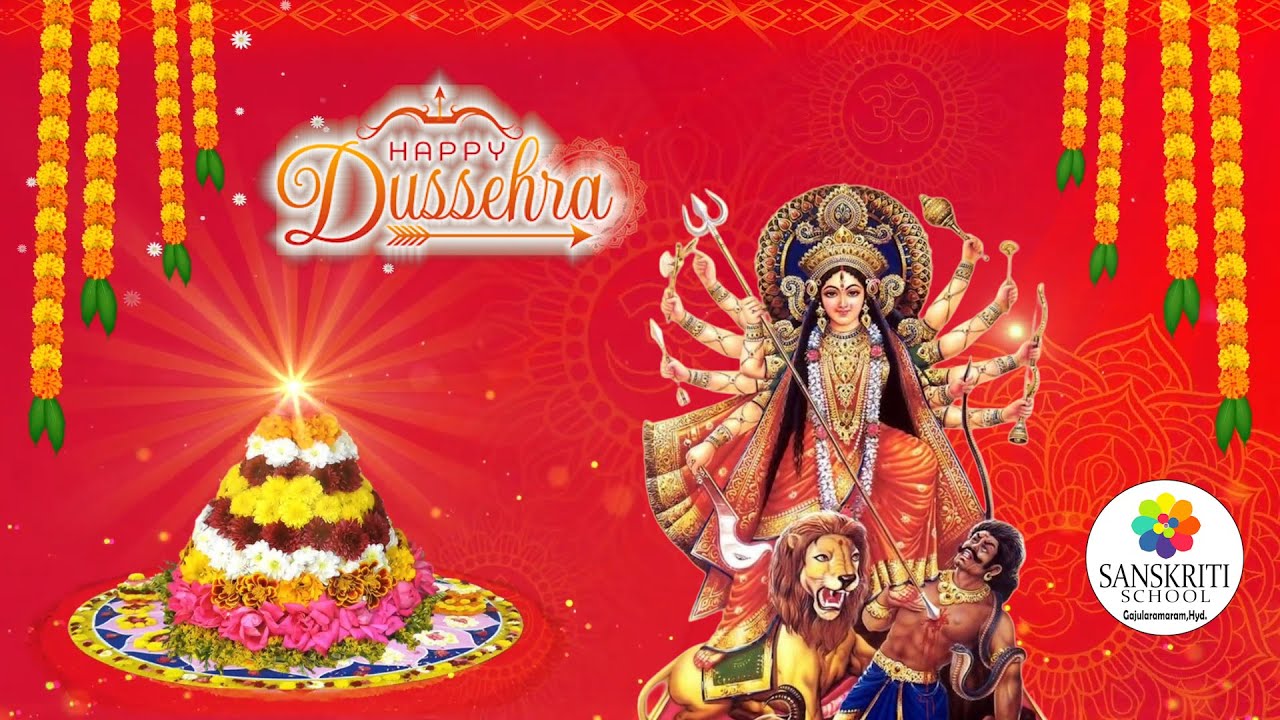 Bathukamma Celebrations by Sanskriti students & Parents, at Sanskriti School Gajularamaram Hyderabad