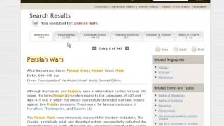 History Database Search