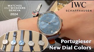 On the Wrist_2024 Watches and Wonders IWC Portugieser new Dial Colors Dune, Horizon Blue Silver Moon