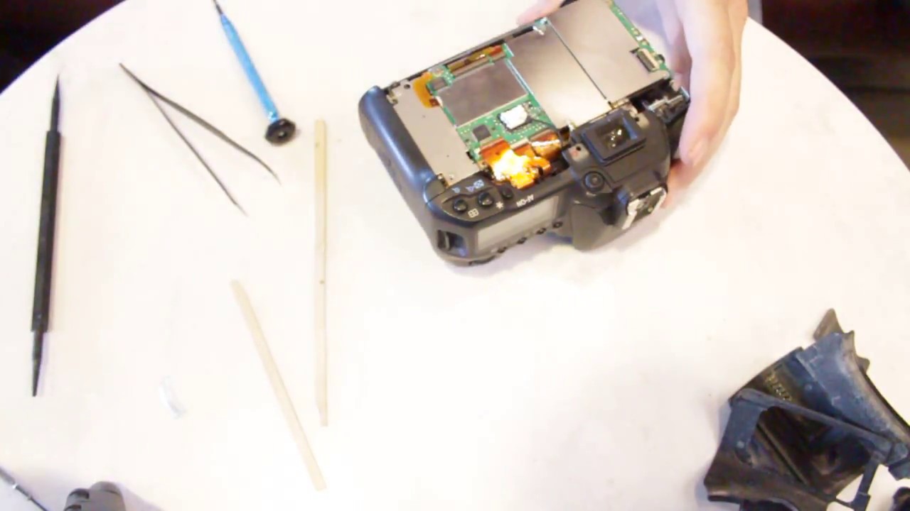 EOS 40D Flash/Top Cover Replacement disassembly YouTube