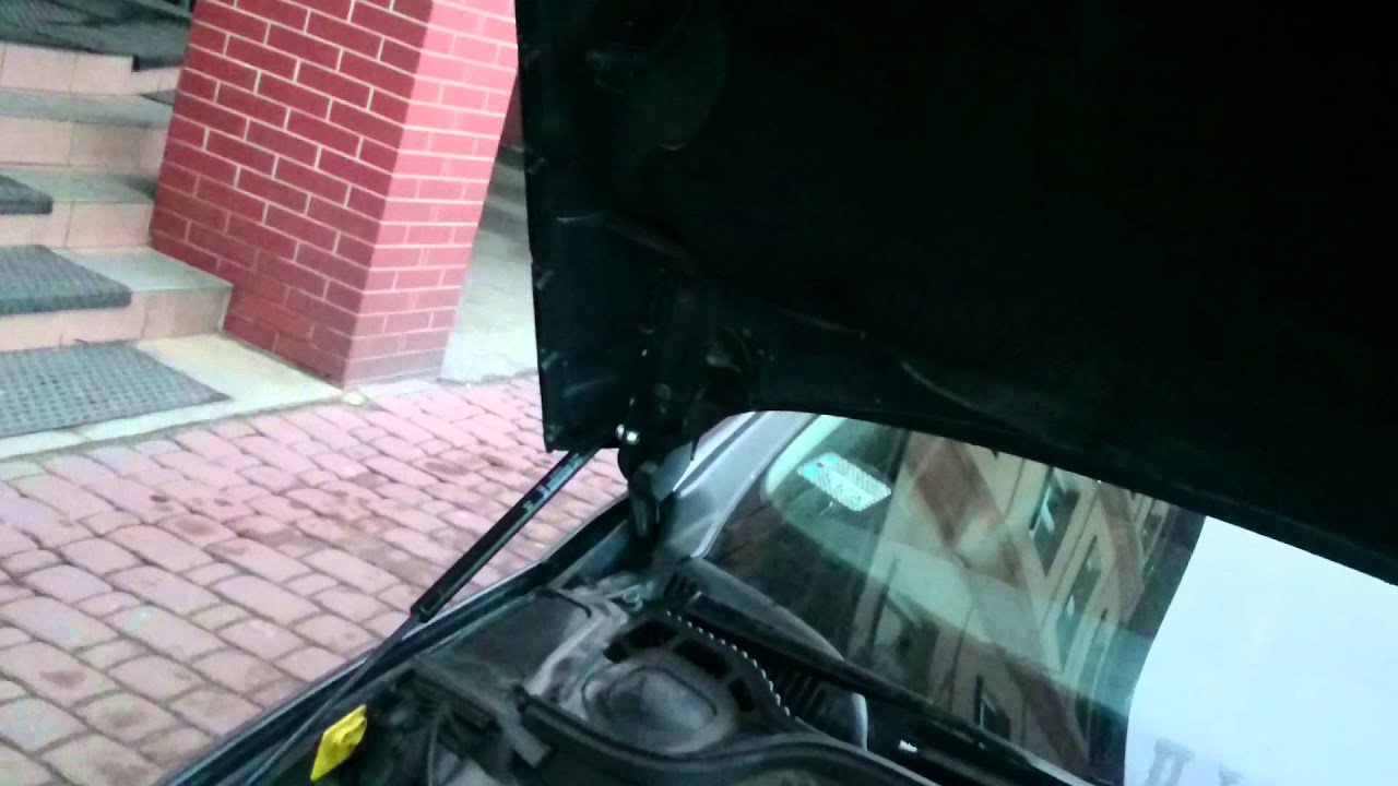 Peugeot 407sw siłownik pokrywy silnika YouTube