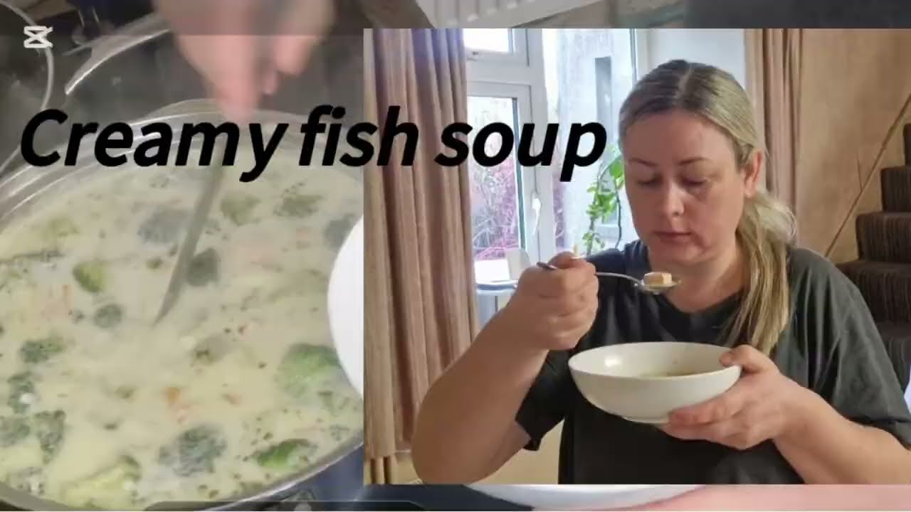 Creamy fish soup, very very tasty