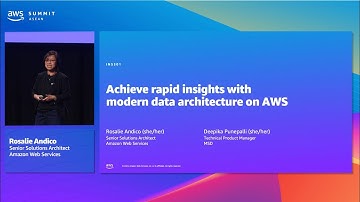 AWS Summit ASEAN 2023 | Achieve rapid insights with modern data architecture on AWS (INS301)