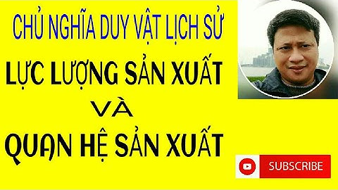 Mối quan hệ giữa lực lượng sản xuất và quan hệ sản xuất
