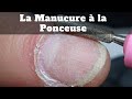 Comment faire une manucure  la ponceusemanucure russeprparation donglesroses on the nails