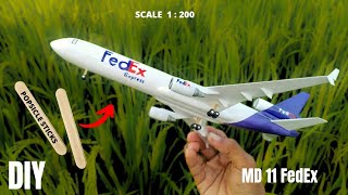 MD 11 FedEx | How to make a Cargo plane model