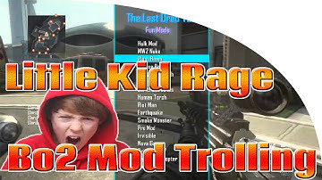 Black Ops 2 Mod Trolling - Little Kid Rages #1