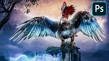 Glowing Bird Portal - Photoshop Manipulation