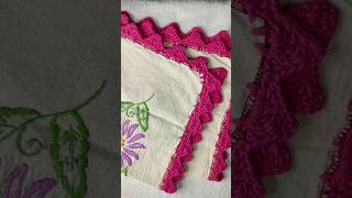 Borde, puntilla u orilla en crochet ?crochet crochettutorial ganchillo puntadas