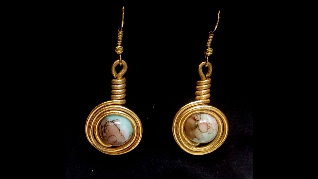 HOW TO MAKE EARRINGS EYES BUEY-COMO HACER UNOS PENDIENTES OJOS DE BUEY