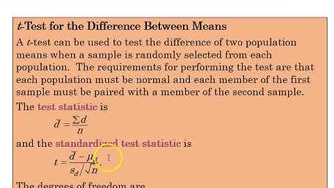 8.3 Two Sample Mean Difference Test (Dependent Sample)