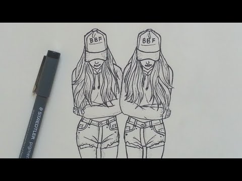 How To Draw Best Friends Easy Step By Step Youtube 20 latest true friendship easy bff friendship cute drawings. how to draw best friends easy step by step