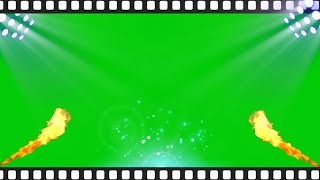 Film strip green screen animation