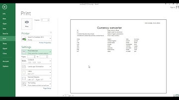 print your excel work tutorial for IGCSE ICT