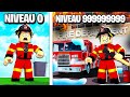 LE MEILLEUR POMPIER NIVEAU 999,999,999 DE ROBLOX ! (Roblox Firefighter Tycoon)