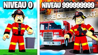 LE MEILLEUR POMPIER NIVEAU 999,999,999 DE ROBLOX ! (Roblox Firefighter Tycoon) screenshot 5