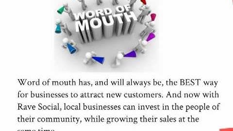 Rave Social Intro Video - Word of mouth & referral marketing.