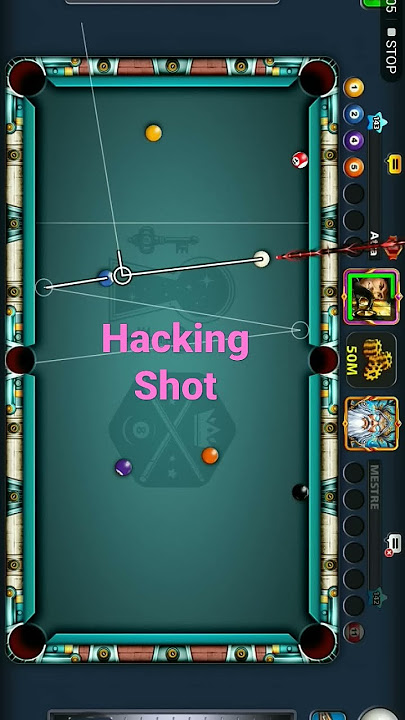 8 ball pool hacking shot