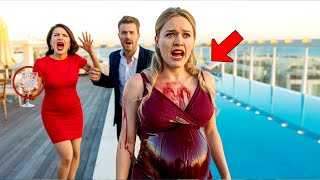 Mistress Throws Champagne At Pregnant Wife On Rooftop Lounge—Then Owner Steps In And Stuns Everyone!