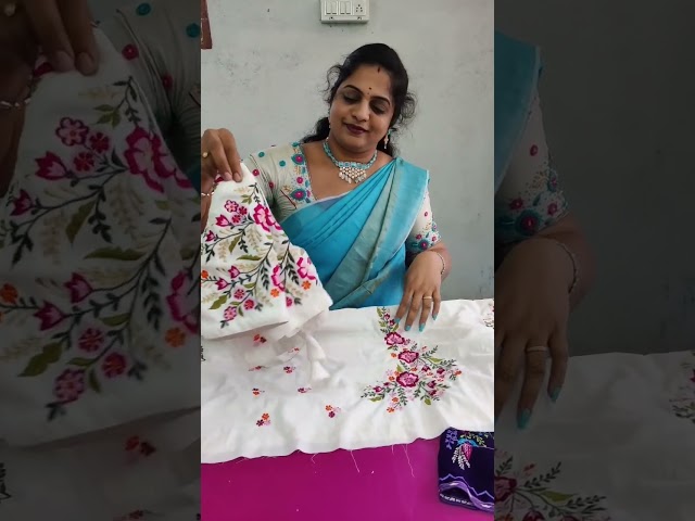 boutique life #fashionstyle #vasanthi creations #machine embroidery class=