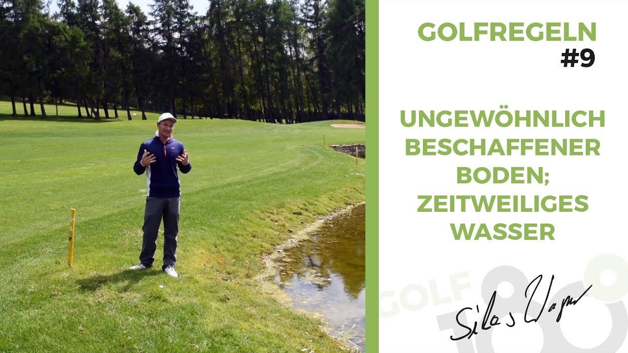 ⁣Golfregeln #9 - Ungewöhnlich beschaffener Boden; zeitweiliges Wasser