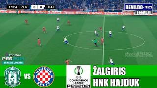 ŽALGIRIS - HNK HAJDUK SPLIT - UEFA Konferencijska liga 2026 eFootball PES | Simulacija videoigre screenshot 1