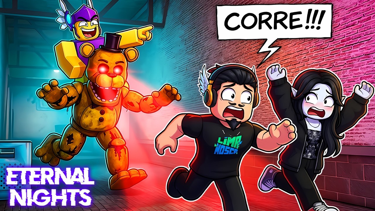 Jogamos FNAF Eternal Nights com MUITA GENTE e virou um CAOS de Engraçado! 😂