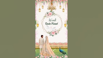 How to create date fixed customised video😍🥳 #date #fixed #wedding #weddinginvitations #editingbyme