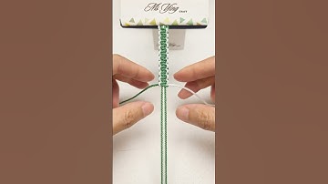 How to Tie a Basic Square Knot | Easy Macrame Tutorial #shortstutorial #diy #macrame #knotting