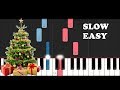 We Wish You A Merry Christmas and a Happy New Year (SLOW EASY PIANO TUTORIAL)