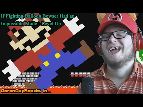 (DONT THINK HE MADE IT) If Fighting Balloon Bowser Had a Impossible Mode - Level Up - GoronGuyReacts
