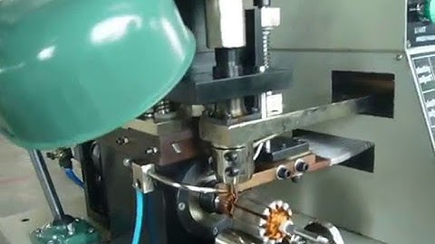 Rotor commutator hotstacking machine (welding machine)