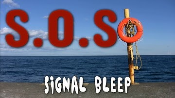 SOS Signal Bleep Morse Code | ADHD Focus Sound | Beep Sounds | 1 hour Darkscreen