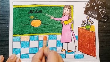 Vẽ tranh ƯỚC MƠ CỦA EM | Ước Mơ làm Cô giáo | KC art 3