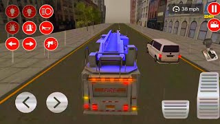 Real Fire Truck Driving Simulator: Fire Fighting - android gameplay - ios walkthrough screenshot 5