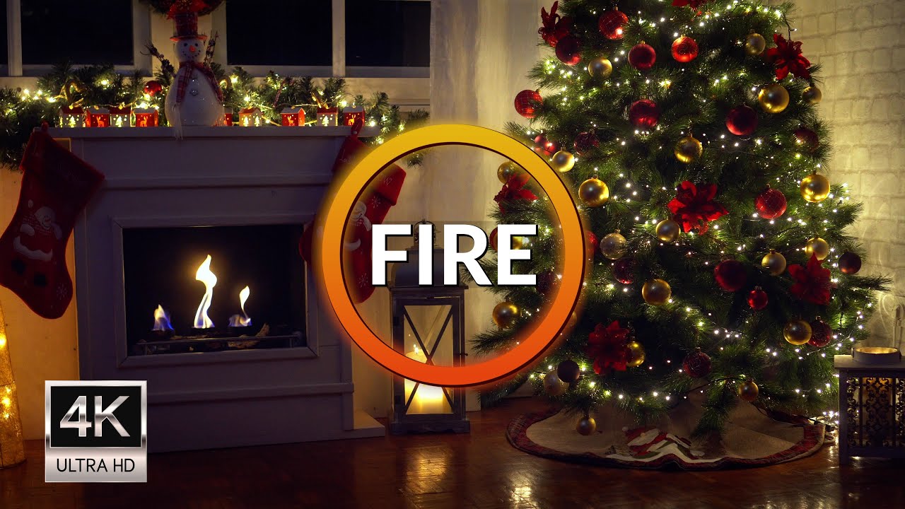 Cozy Christmas Ambience with 3 Hours of Classic Christmas Music and Crackling Fireplace