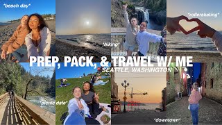 prep, pack, &amp; travel with me ✈️ SEATTLE, WASHINGTON | SavWay