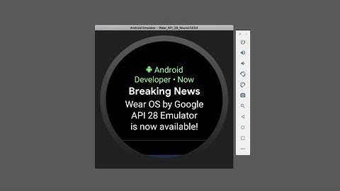 Setup WearOS emulator